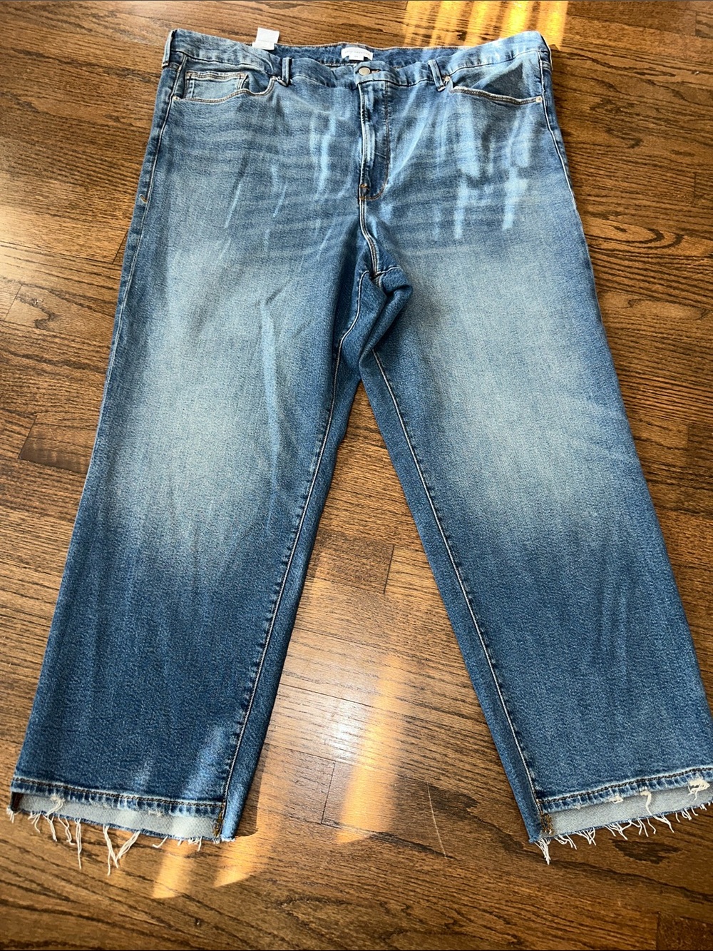 Women’s Plus Size Good Boy Straight Cropped Super High Rise Jeans